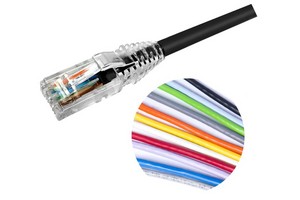 Patch Cord Cat 6 AMP 7 pies (2,1 m) LSZH, Azul