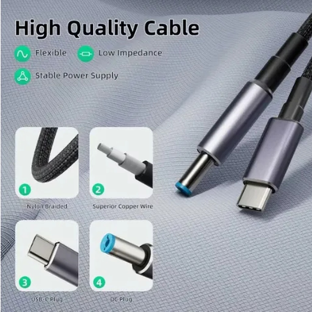 Cable Genérico USB-C a DC 5521 para Starlink Mini