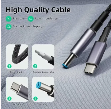 Cable de Alimentación USB-C a DC 5521 para Starlink Mini