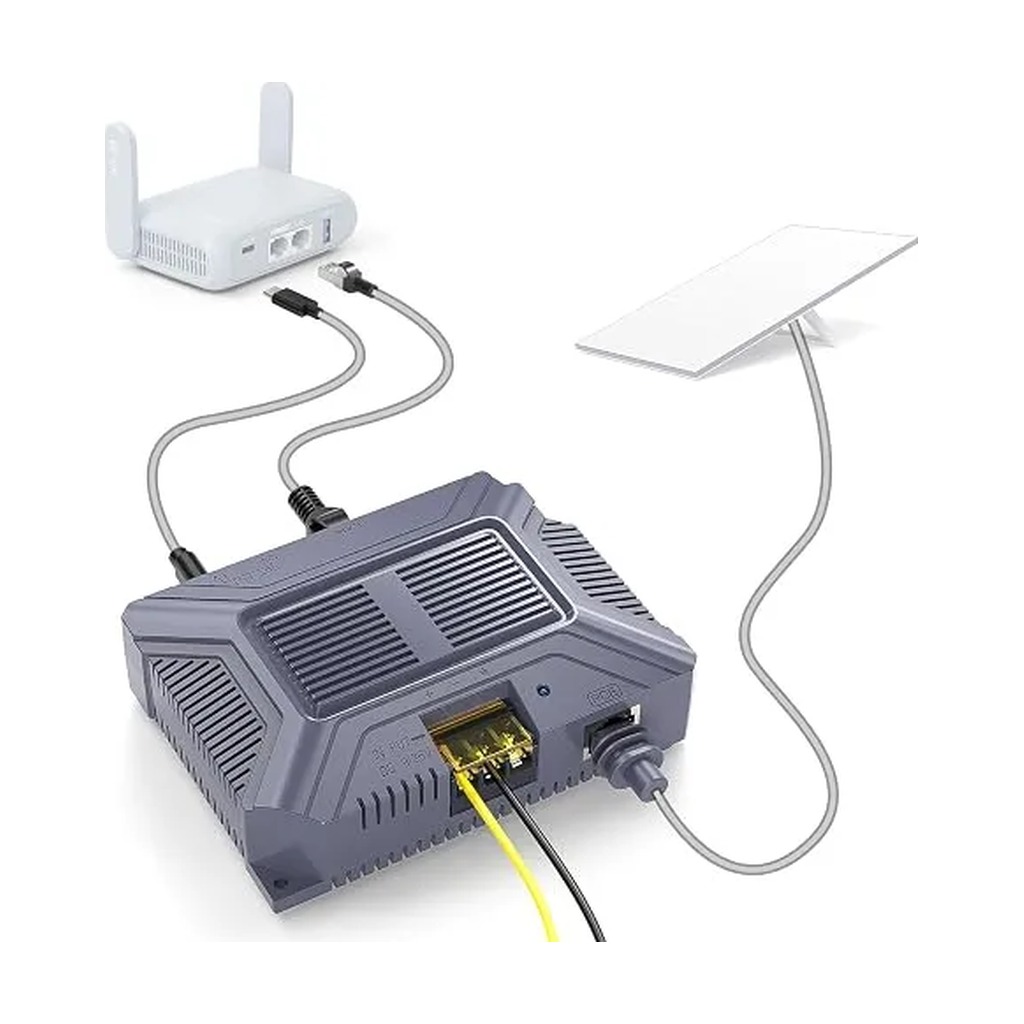 Inyector PoE Gigabit Genérico 200W con Salida USB y Tipo C