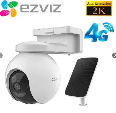 Cámara EZVIZ EB8 4G 2K PT con Batería y Panel Solar