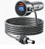 Cable De Cargador De Coche Starlink Mini de 60W DC, Fusible de 15A, Conector de 12V 5.5x2.1mm