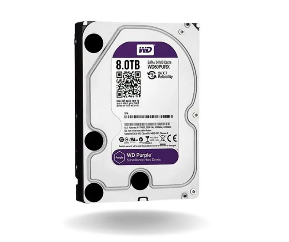 Disco Duro Purple 8 TB para Videovigilancia