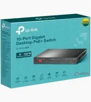 Switch TP-Link TL-SG1210P 8 Puertos PoE Gigabit + 1 SFP 63W