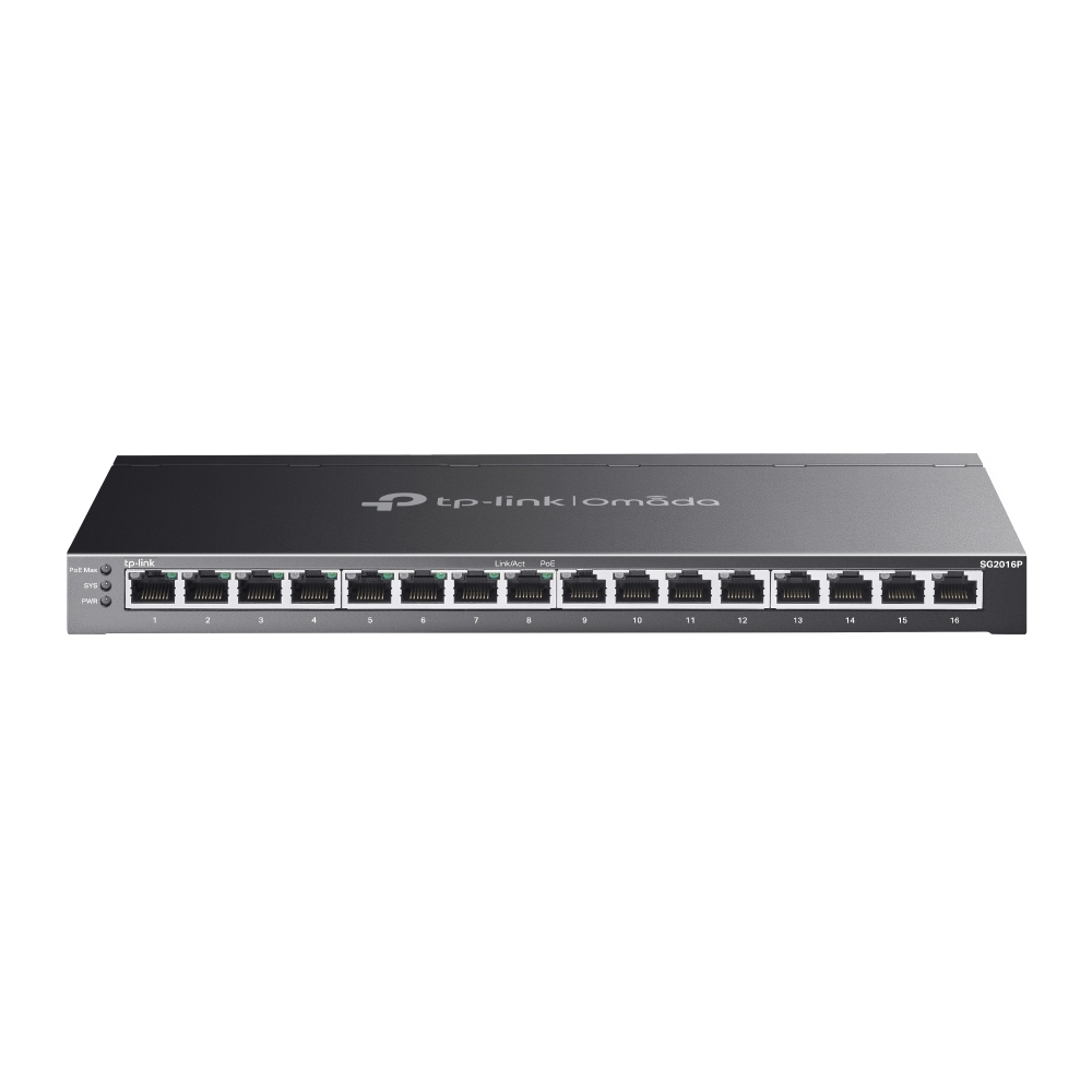 Switch TP-Link Omada SG2016P 8 Puertos Gigabit + 8 PoE+ 120W