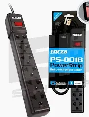 Supresor de Picos Forza PS-001B 6 Salidas (Regleta)